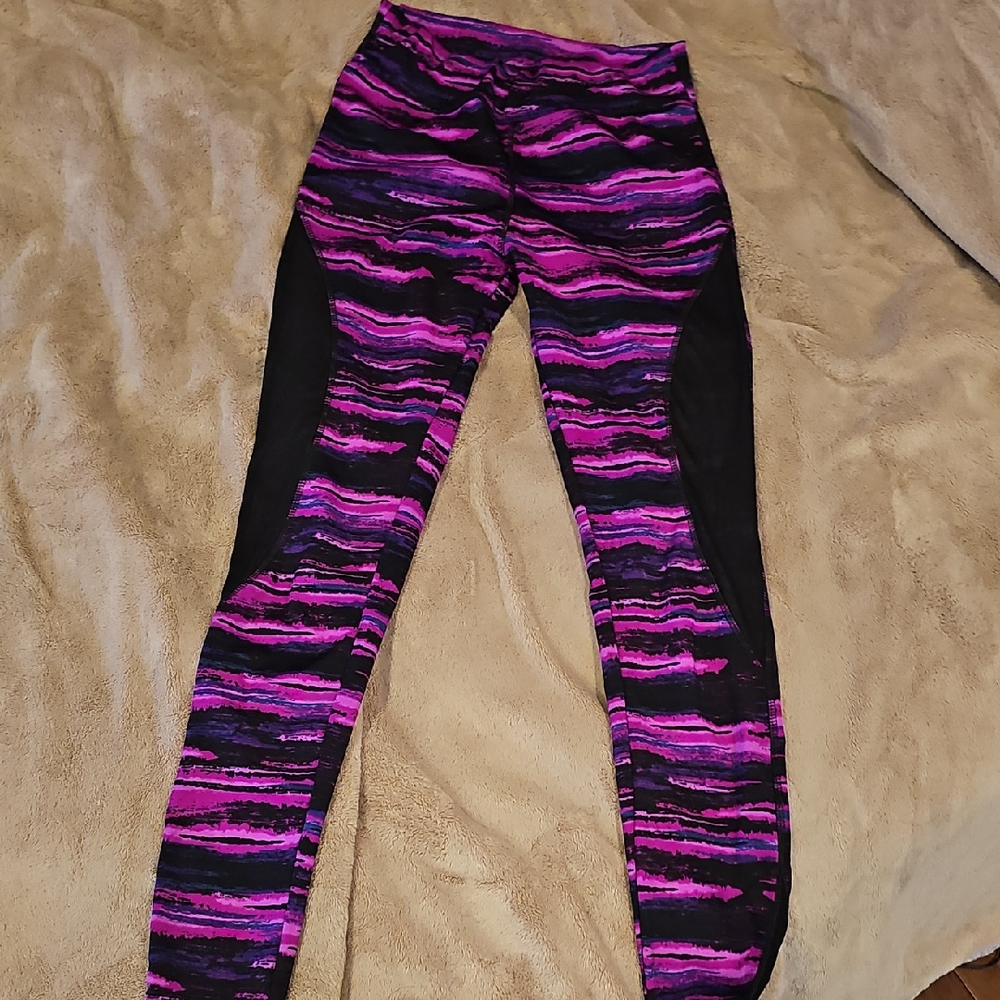 Colorful Leggings With Mesh